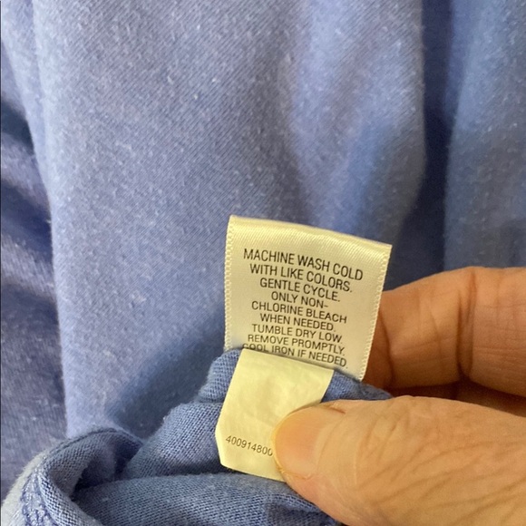 Nautical Blue Women's Top with Striped  Layer Cross & Barrow Pullover Blouse - Picture 6 of 7